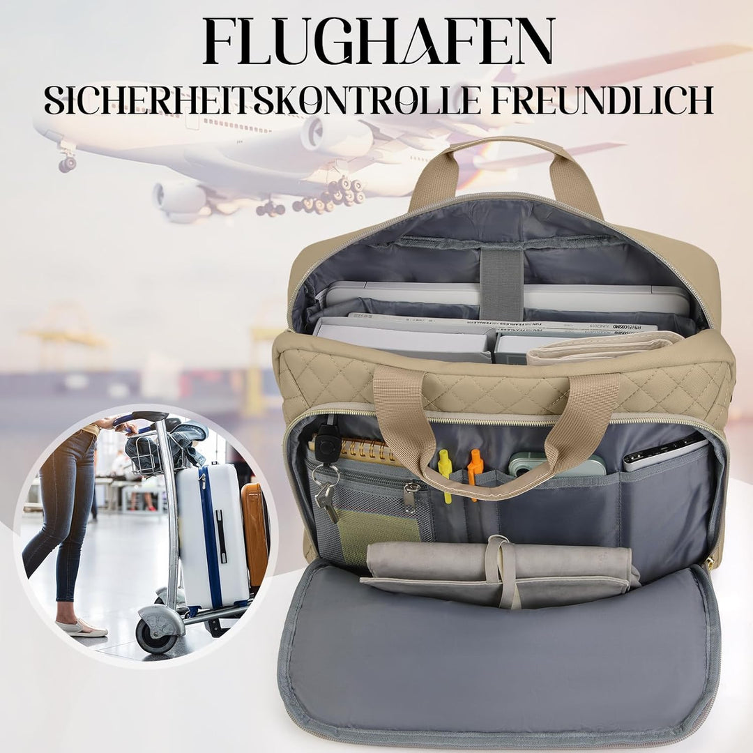 IGOLUMON Laptoptasche Damen 17,3 Zoll Aktentasche Wasserdichte Laptop Notebook Tasche Arbeitstasche