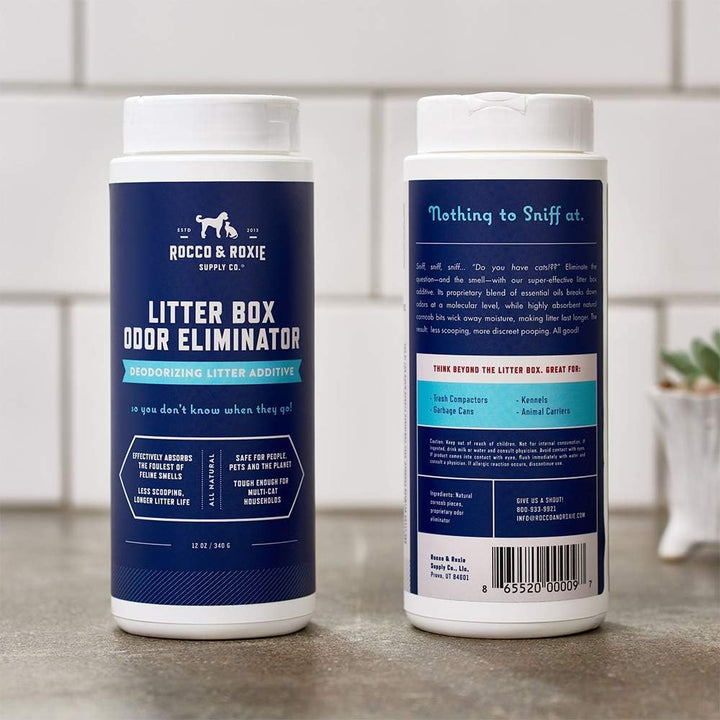 Rocco & Roxie Katzentoilette Geruchsvernichter,Bester natürlicher Urindesodorierer für Katzentoilett