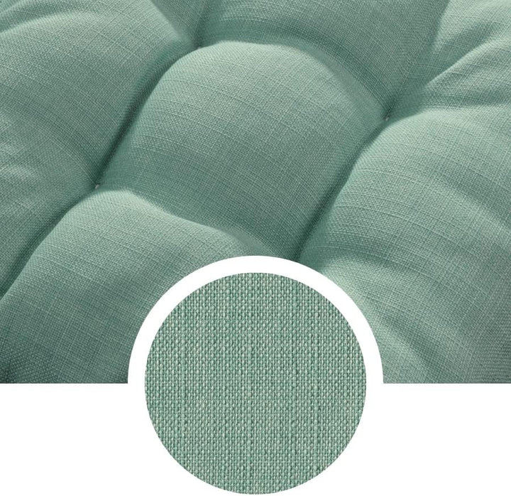 sleepling 4er Set Stuhlkissen 40x40 cm, Sitzkissen für Stuhl & Bank 40 x 40 cm, Höhe 6 cm, Möbelstof