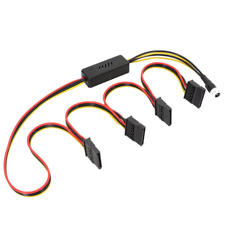 YHAILI SATA-Kabel DC 5,5 x 2,5 auf Stromkabel 12 V auf 5 V DC5525 auf Splitter-Steckverbinder, Kabel
