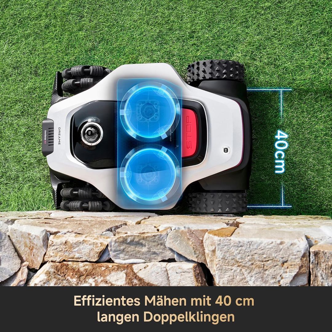 DREAME A3 AWD Pro 3500 Robot-Rasenmäher, für 3500 m², 4WD-Nabenmotoren, ohne RTK, 360° 3D-LiDAR &amp; KI