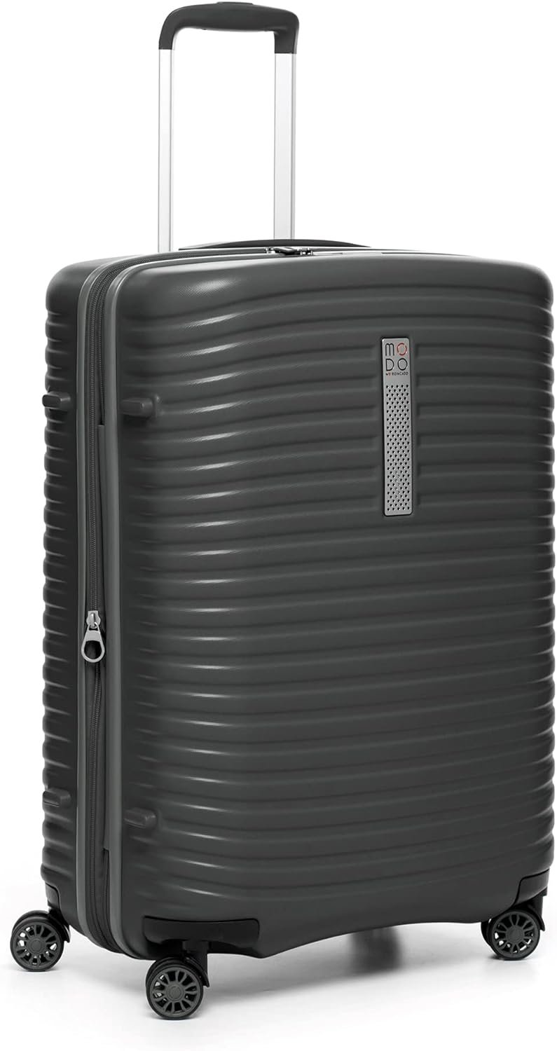 Roncato Set 3 Trolley G+m+c 4 W Vega Koffer, 78 cm, 123 liters, Grau (Gris), Grau (Gris)