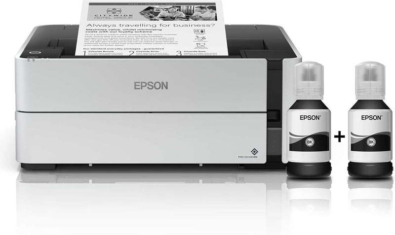 Epson EcoTank ET-M1170 nachfüllbarer Schwarzweissdrucker (Singlefunction, DIN A4, Duplex, Wi-Fi, USB