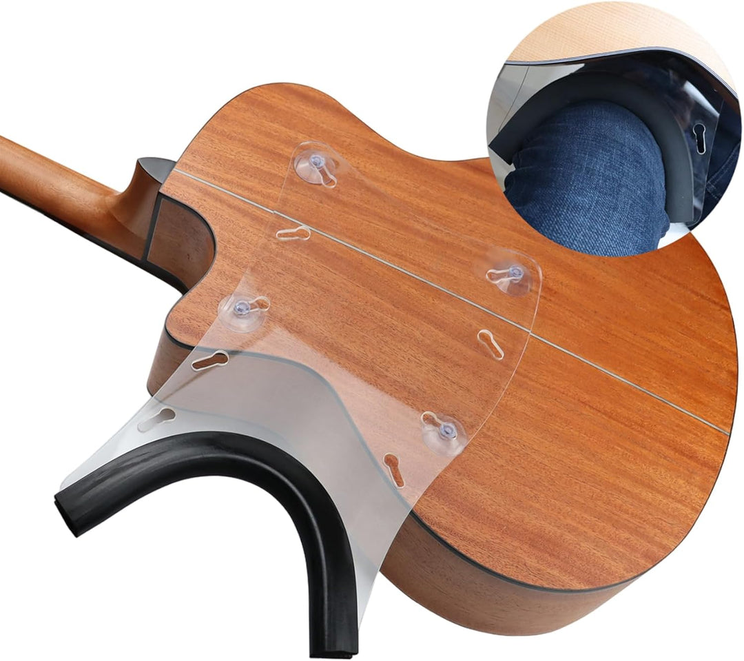 Klassische Gitarrenstütze mit rutschfesten Silikonstreifen, Acryl-Gitarrenstütze mit Saugnäpfen, für