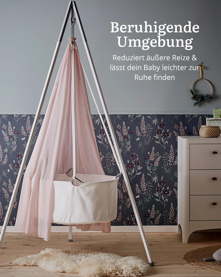 Leander Betthimmel für Leander Classic™ Wiege Dusty Rose - Babybett Himmel fürs Babyzimmer - Leichte