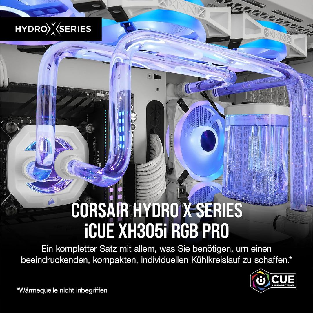 Corsair Hydro X Series iCUE XH305i RGB PRO Individuelles Kühlungs-Kit (Hardline-CPU-Kühlkreislauf, C
