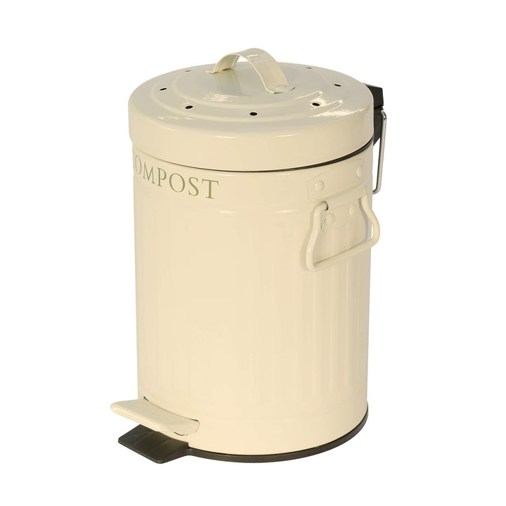 KitchenCraft Pedal betriebener Mini-Küchen-Kompostbehälter, 3 Liter