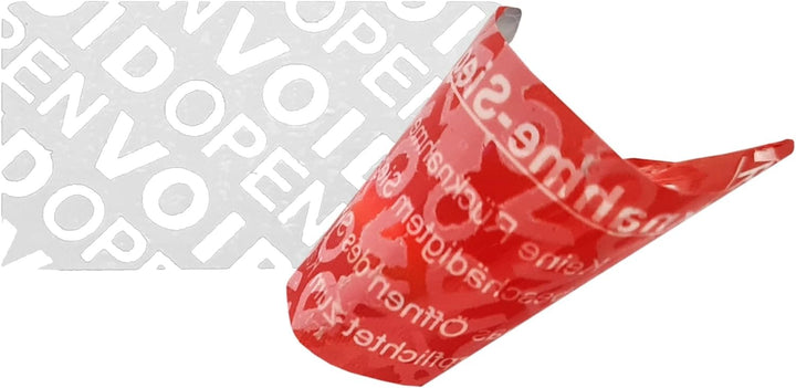 1200 Stk - Rücknahme-Siegel 48 * 25mm rot - Rücknahmesiegel, Sicherheitssiegel, Qualitätssiegel, Gar