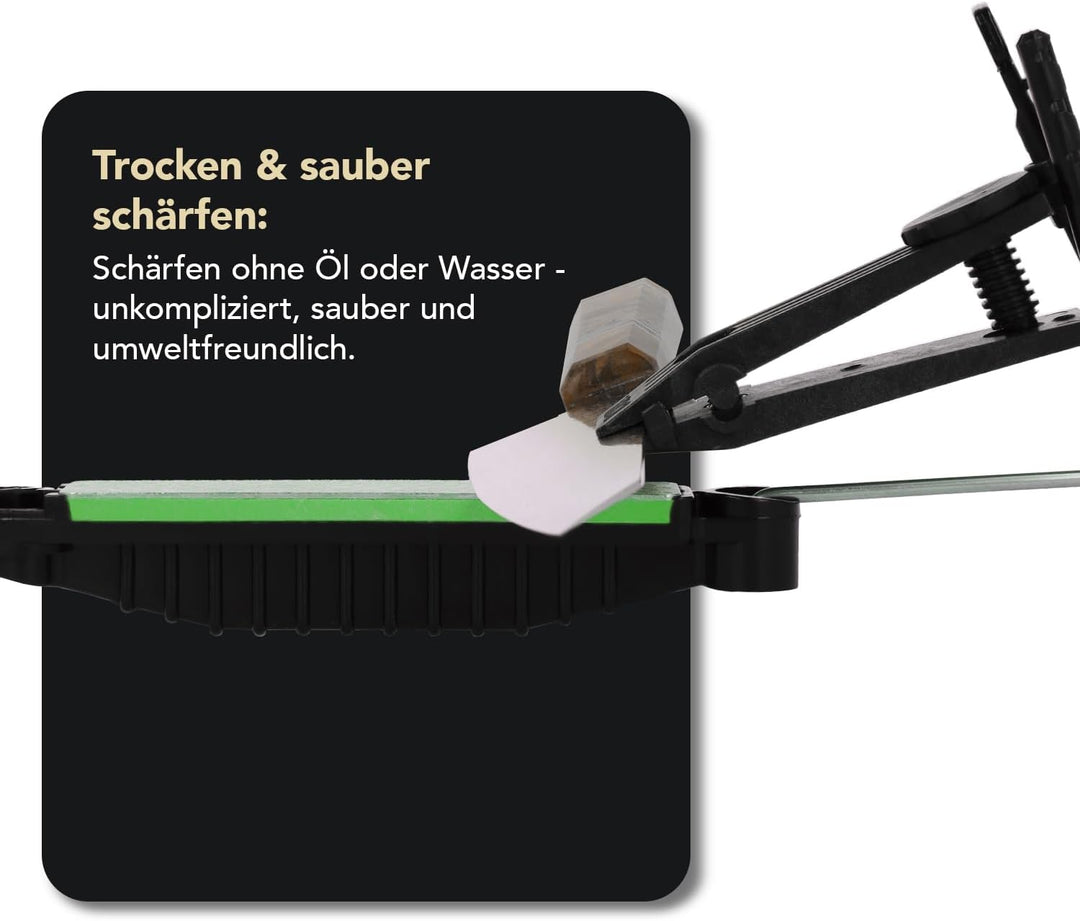 DMT Diamond Whetstone™ Diamant Mini-Schleifstein 4" (10 cm) Extrafein | Kompakter Wetzstein für Mess