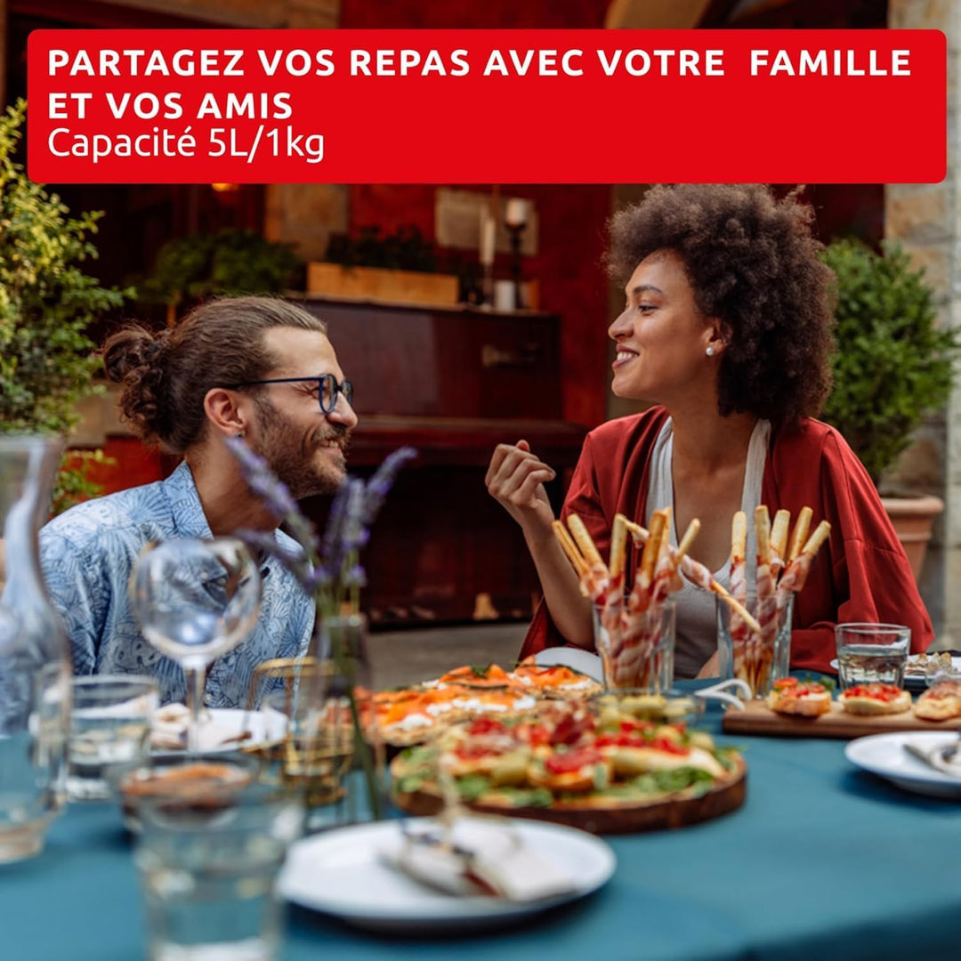 Moulinex Easy Fry Pop Terracotta 5 l, Air Fryer, bis zu 6 Personen, 10 intuitive Programme, digitale