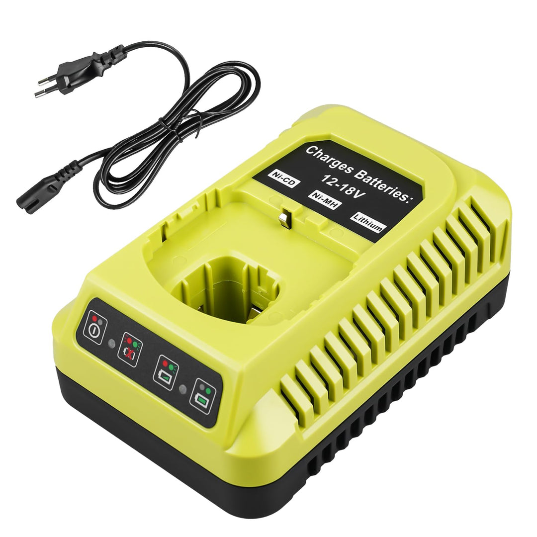 18V Ladegerät Ersatz für Ryobi: Vielseitiger P117 Ladegerät, 12V~18V ladegerät für ryobi, Akkuladege