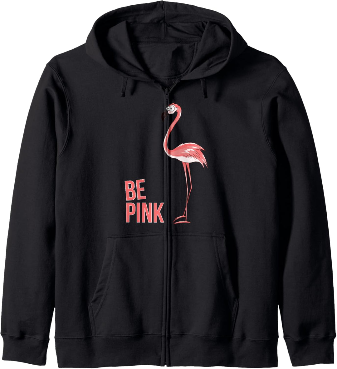 Be Pink | Sei Rosa wie ein Wasservogel Flamingo Kapuzenjacke