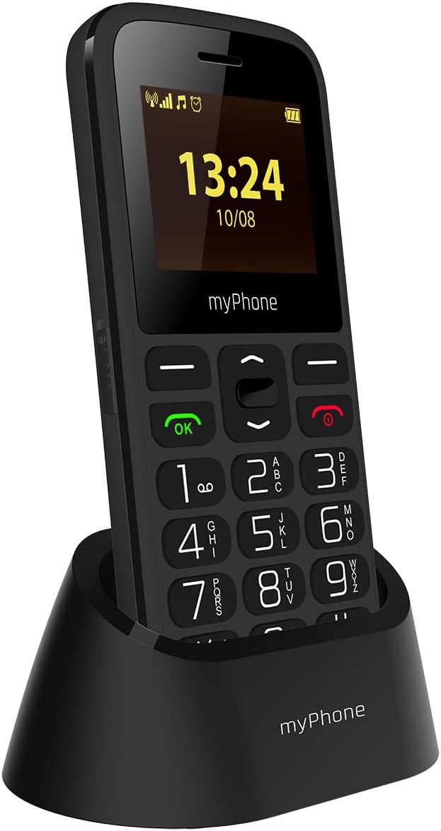 MP myPhone Halo A+ Mobiltelefon Senioren-Handy mit Ladestation ohne Vertrag das Telefon für Oma und