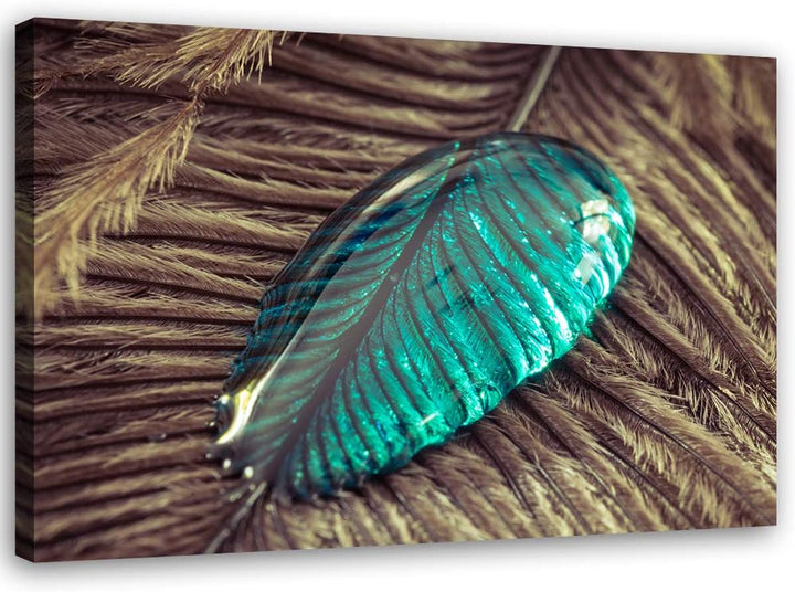 Leinwandbild XXL Tropfen Wandbild Kunst abstrakt Blau 120x80 cm M14244 120x80 cm, M14244 120x80 cm