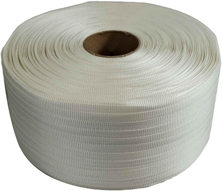 Geflochtenes Polyesterband 19 mm x 500 m - Qualität PRO TECPLAST FT - PET-Textil Umreifungsband für