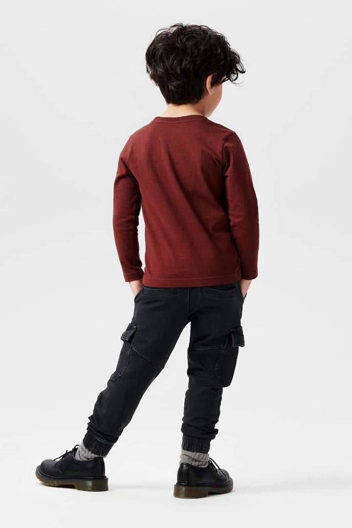 Noppies Kids Jungen Boys Pants Knob Hose, Phantom-P008, 92