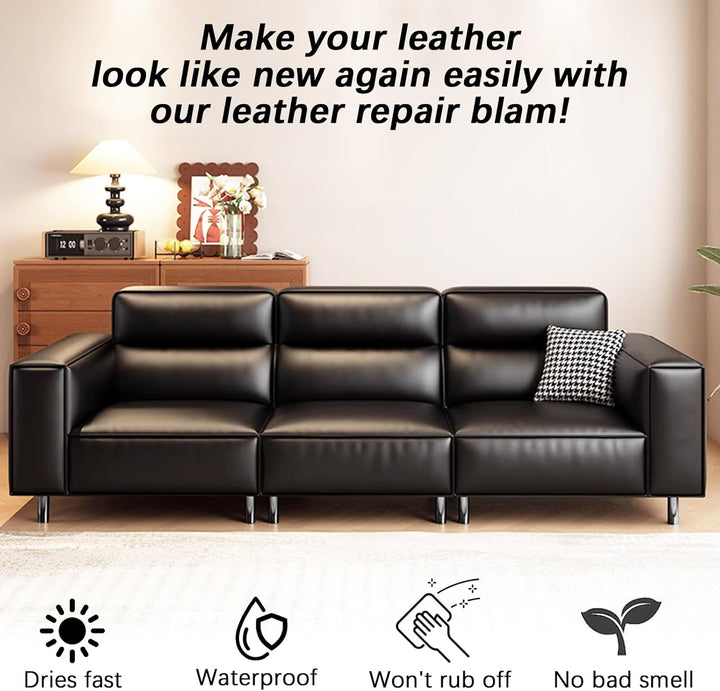 drtulz Leder Reparatur Set Schwarz, Lederpflege Für Ledercouch, Für Vinyl Möbel, Sofa, Autositze, Sc