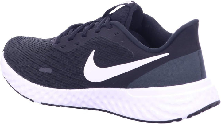 Nike Herren Revolution 5 Sneaker 45 EU Schwarz Black White Anthracite, 45 EU Schwarz Black White Ant