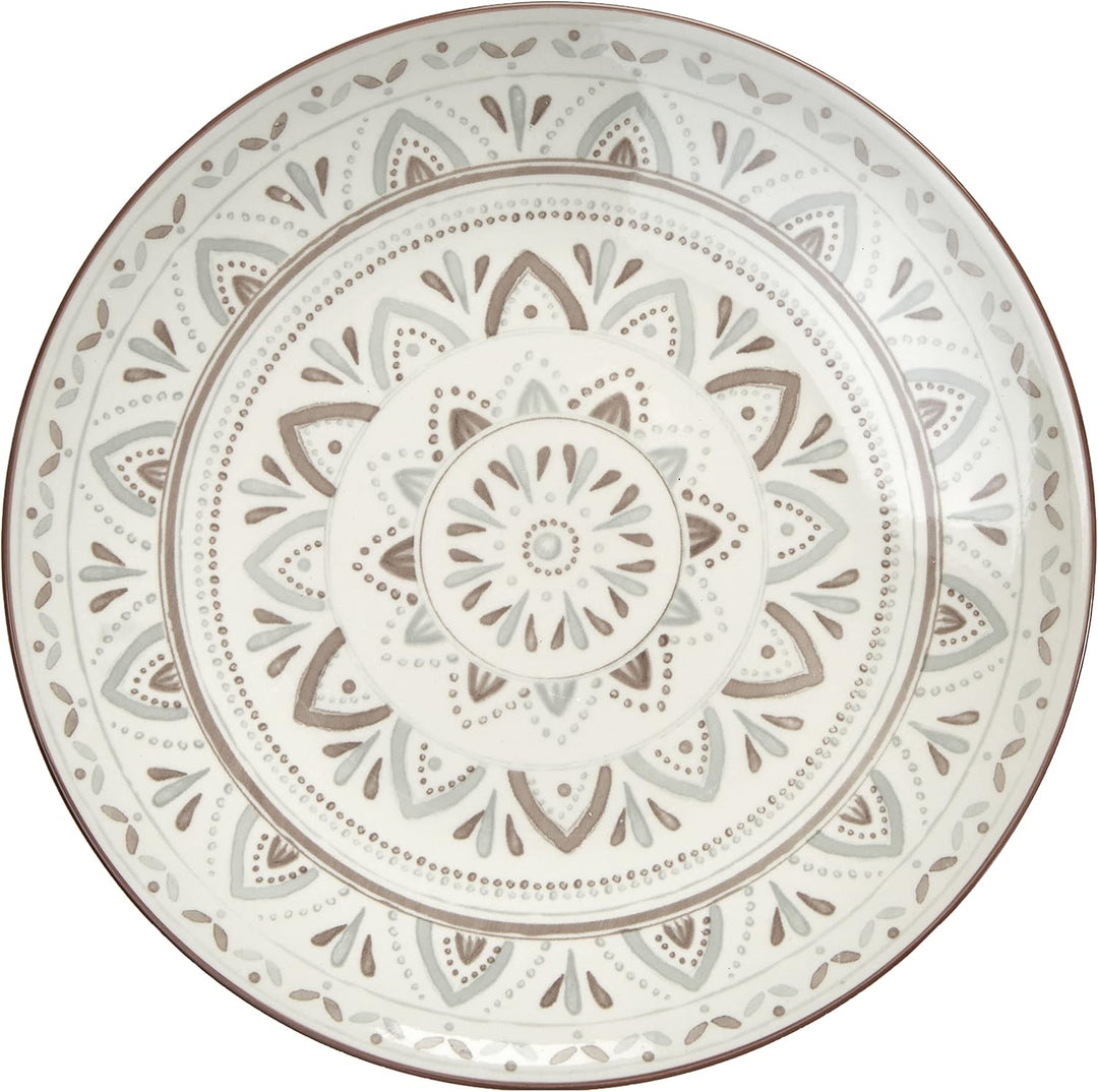 Ritzenhoff & Breker Teller-Set Valencia, 2-teilig, Durchmesser, Braun, 21.5 cm Teller Dekor, Teller