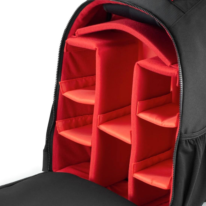 Hama Unisex Ohio Rucksack (1er Pack) Innenmass B x T x H: 27 x 12 x 34 cm Rot, Innenmass B x T x H:
