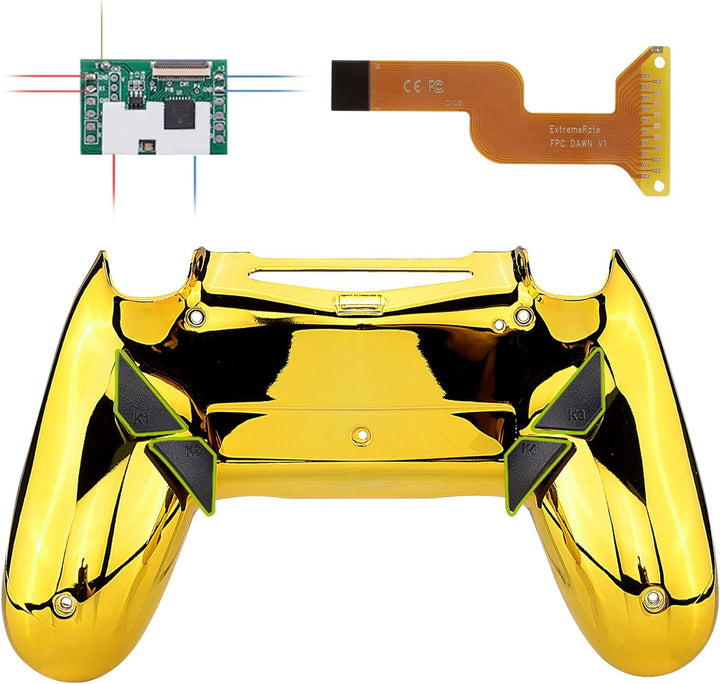 eXtremeRate Programmierbar Dawn Remap Kit für ps4 Controller, Rückseite Hülle Gehäuse Case&Upgrade-B