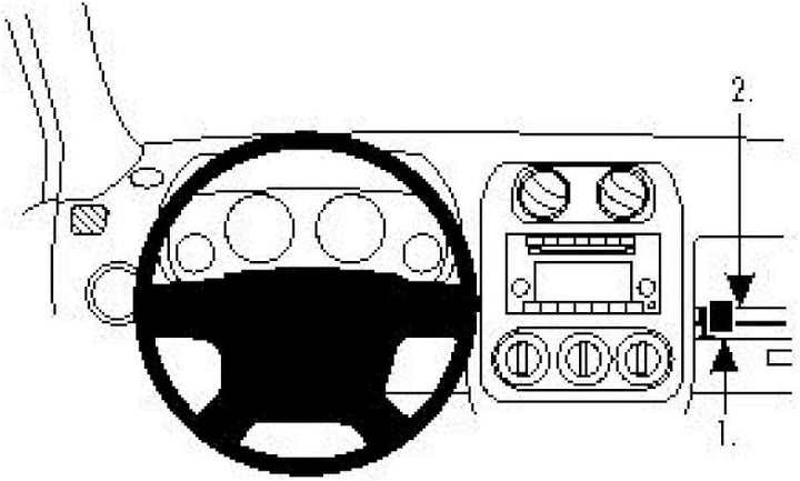 Brodit 854303 ProClip Halterung, schwarz