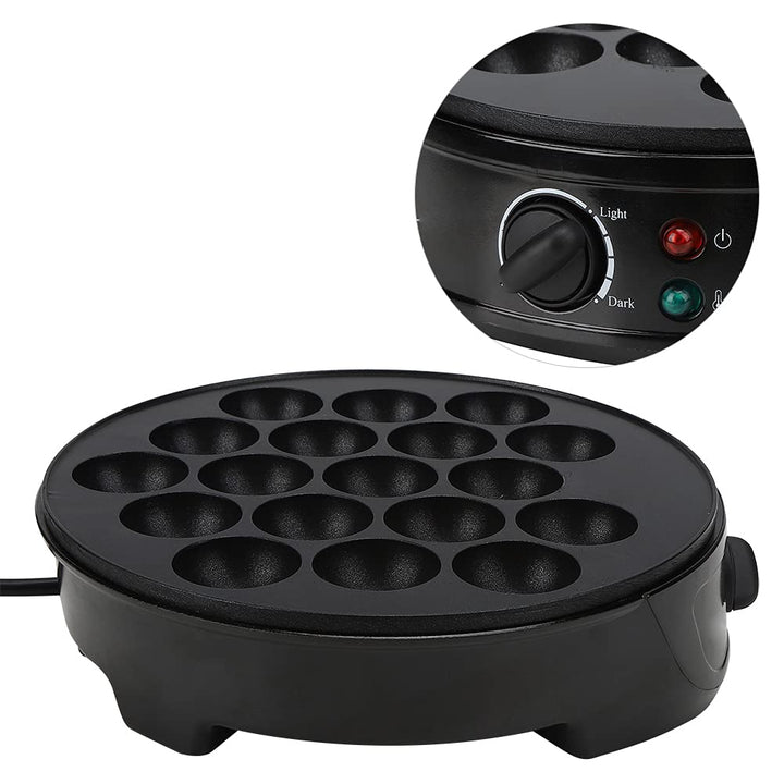 Elektrische Takoyaki-Maschine mit 18 Runden Formen, Oktopus-Kugel, Mini-elektrische Backform, Frühst