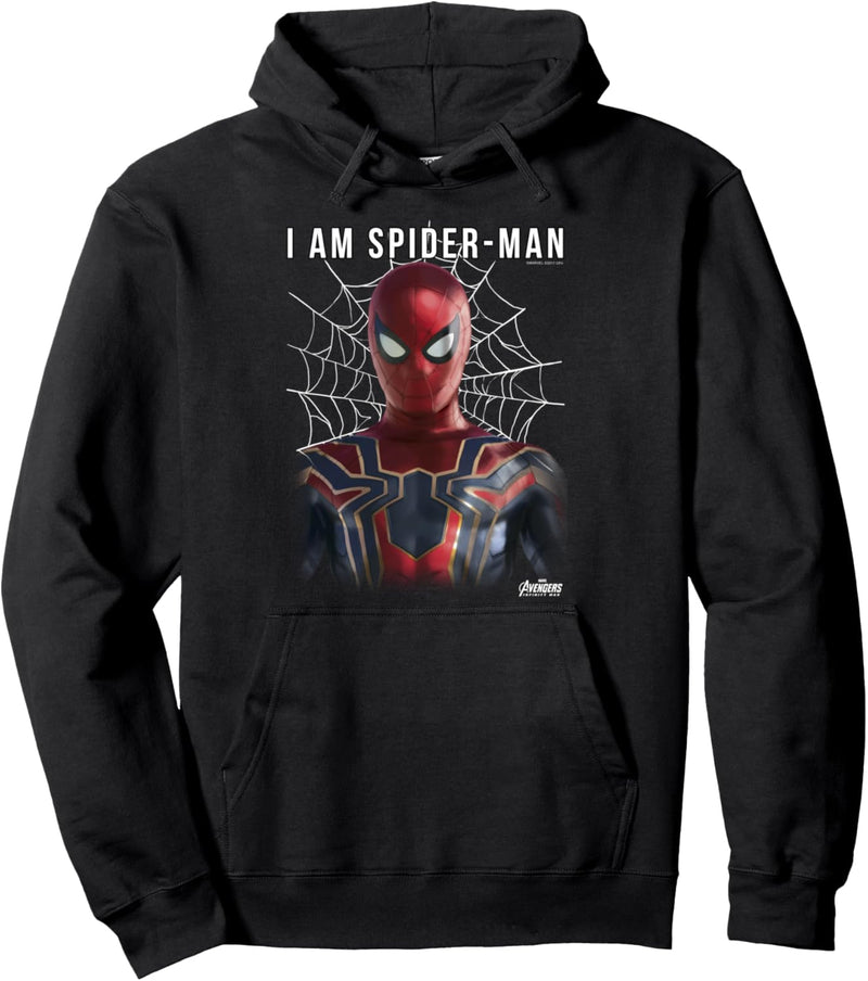 Marvel Avengers: Infinity War I Am Spider-Man Web Portrait Pullover Hoodie