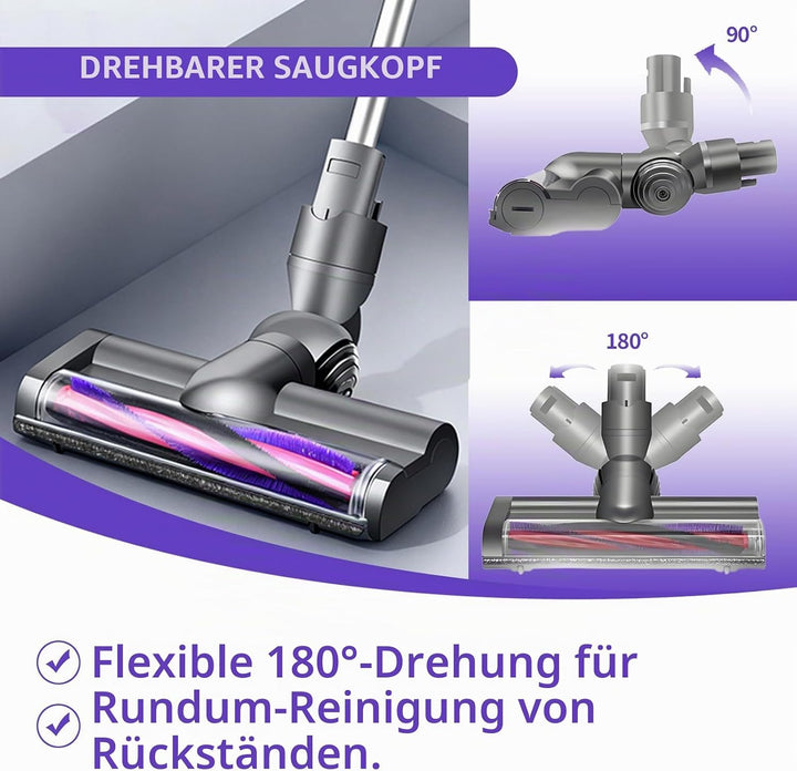 Bürste kompatibel für Dyson V6 DC58 DC59 DC62 DC72 DC74 SV04 SV06 SV09, Ersatzteile Bodendüse Zubehö