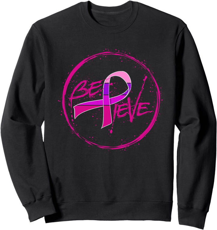 Brustkrebsbewusstsein glauben Geschenk Sweatshirt