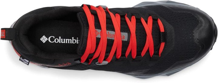 Columbia Herren Facet 75 Outdry Trekking Shoes 40 EU Black Fiery Red, 40 EU Black Fiery Red