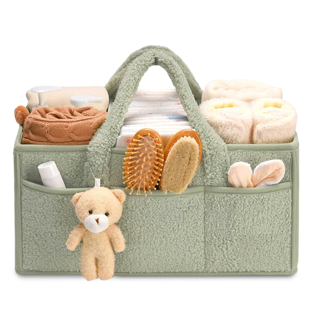 Wickeltasche Organizer, Wickel Organizer Unterwegs, Tragbarer Wickelkorb mit Herausnehmbaren Fächern