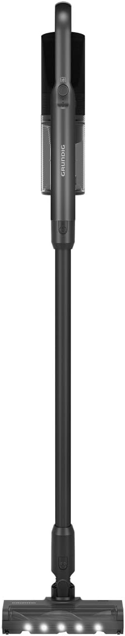 Grundig VCP 5430 2 in 1 Akkusauger TrayClean-Technologie, Elektrische Turbobürste mit LED-Licht, 2 S