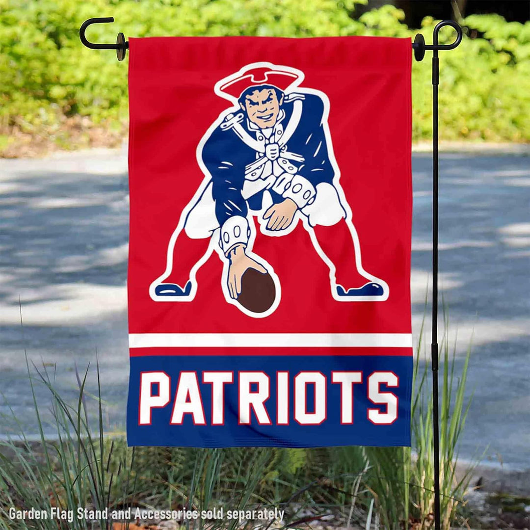 WinCraft New England Patriots Retro Pat Patriot Double Sided Garden Flag