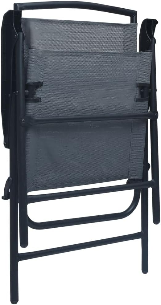 vidaXL 2X Gartenstuhl Klappbar Klappstuhl Campingstuhl Hochlehner Stuhl Stühle Essstuhl Terrassenstu