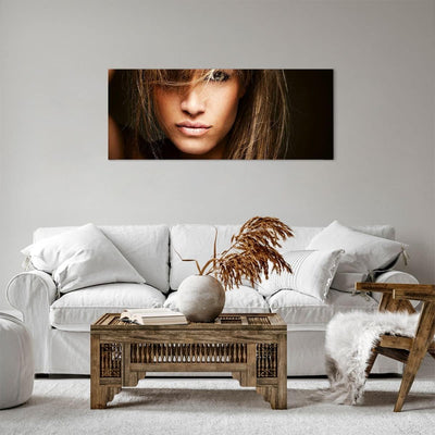 Panorama Bilder auf Leinwand 100x40cm Leinwandbild Weiblich mode modell nackt Gross Wanddeko Bild Sc