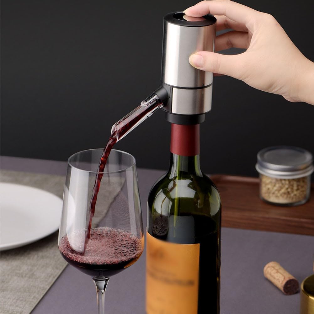 Elektrischer Weinspender, Elektrischer Weinbelüfter, Automatische Weinspenderpumpe, Elektrischer Dek