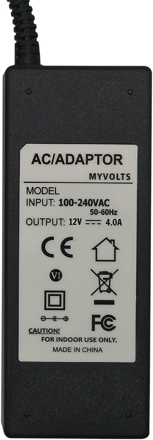 MyVolts 12V EU-Netzteil kompatibel mit Apollo Twin X Duo, Quad, X4 Audio Interface Standard, Standar