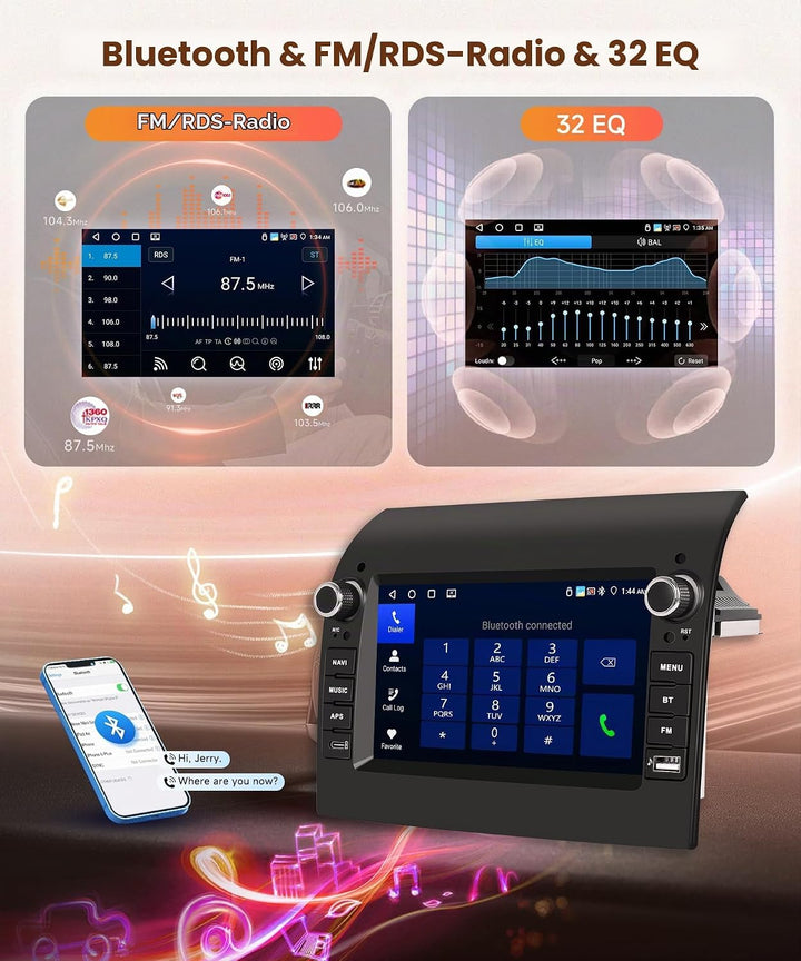 4G+64G Android Autoradio für FIAT Ducato 2008-2015/Peugeot Boxer 2/Citroen Jumper 2011-2015 Wireless
