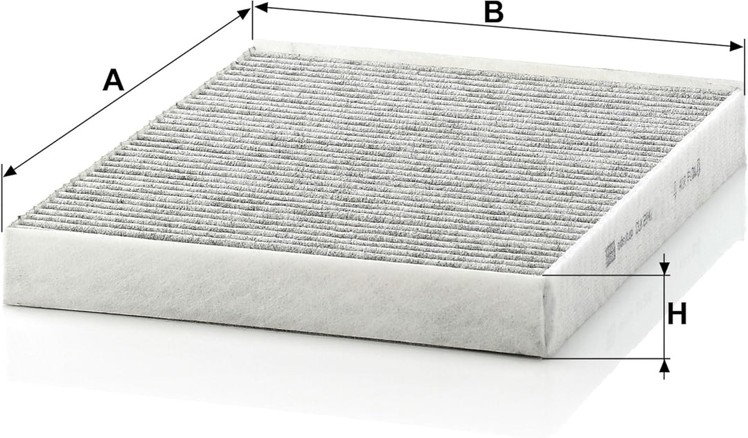 MANN-FILTER CUK 2842 Innenraumfilter – Pollenfilter mit Aktivkohle – Für PKW CUK Single, CUK Single