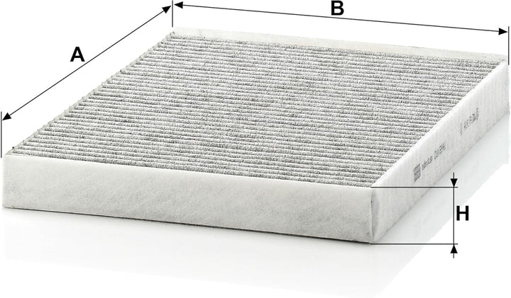 MANN-FILTER CUK 2842 Innenraumfilter – Pollenfilter mit Aktivkohle – Für PKW CUK Single, CUK Single