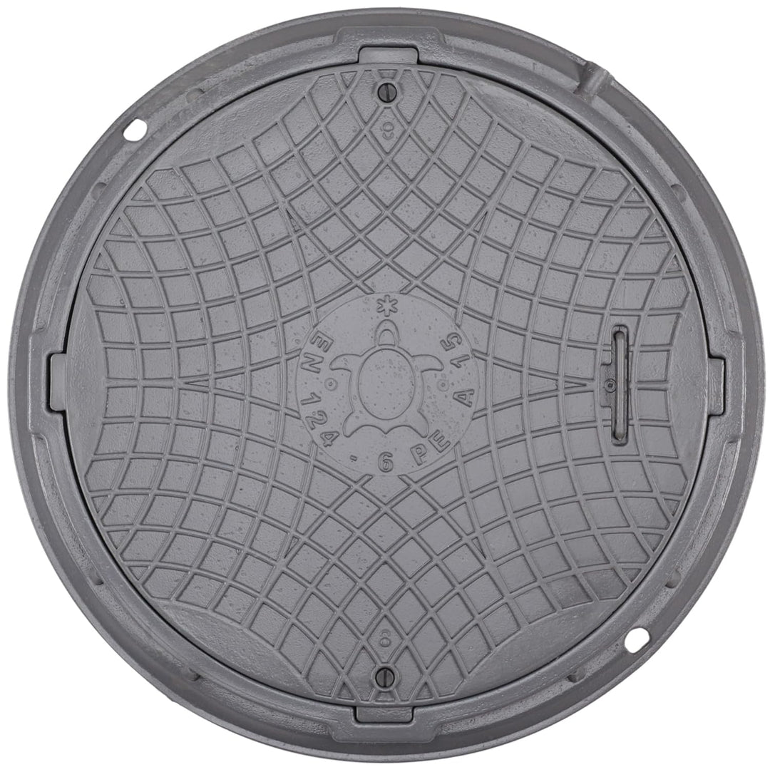 BABYLONPLAST Schachtabdeckung, Schachtdeckel DN600/750 - Runder Kunststoff Kanaldeckel, Ø 600/750 mm