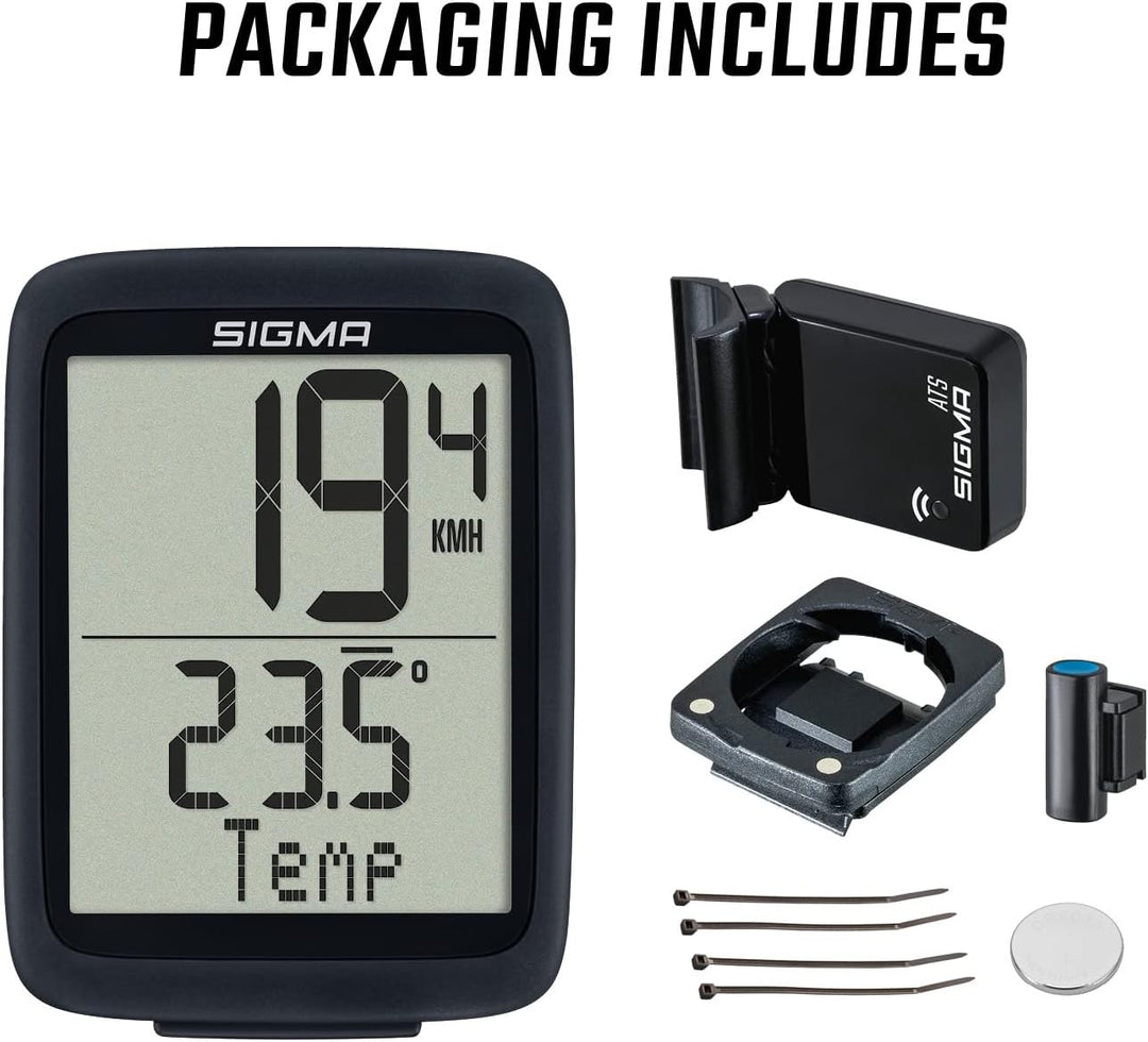 Sigma Bc 10.0 Wl STS Fahrradcomputer Black/White Einheitsgrösse Single