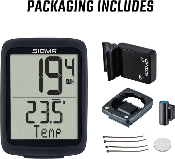Sigma Bc 10.0 Wl STS Fahrradcomputer Black/White Einheitsgrösse Single