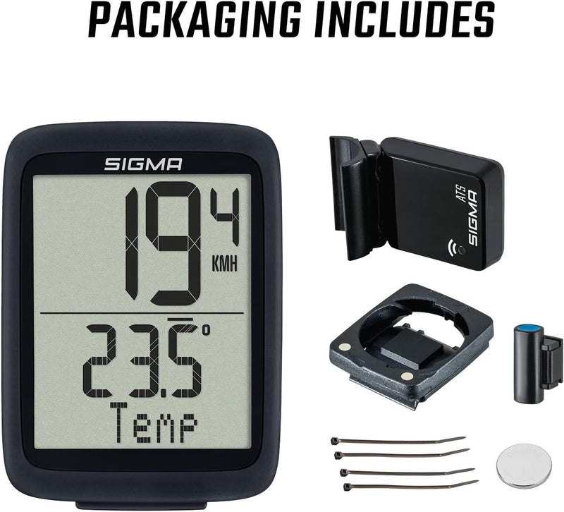 Sigma Bc 10.0 Wl STS Fahrradcomputer Black/White Einheitsgrösse Single