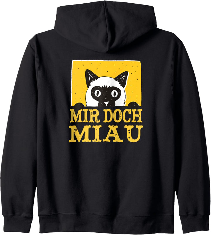Mir Doch Miau Mir Doch Egal Cat Katze Katzen Spruch Kapuzenjacke