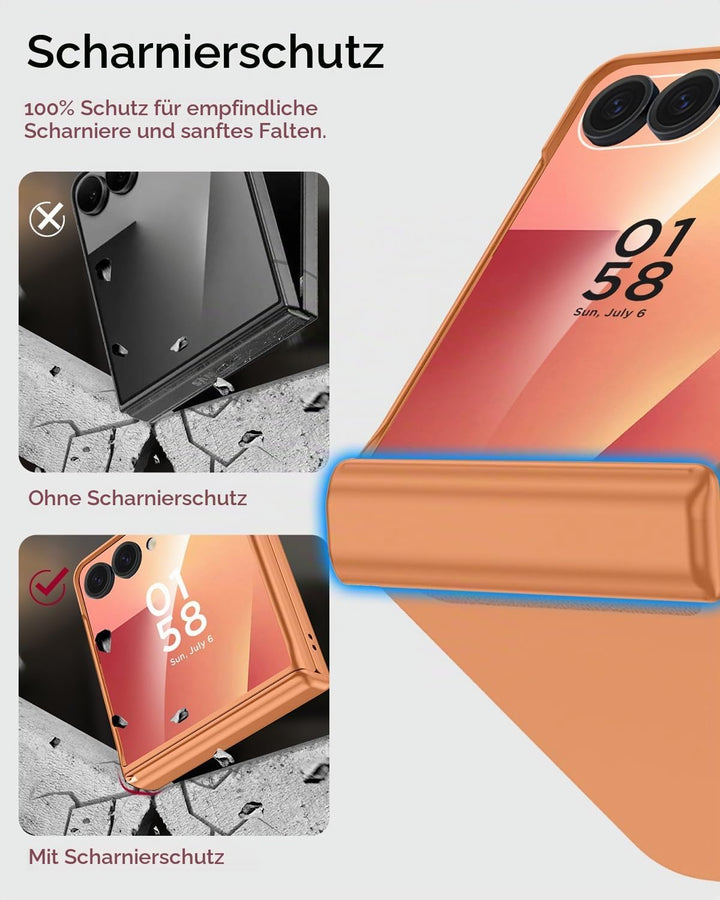 Miimall Kompatibel mit Samsung Galaxy Z Flip 7 Hülle mit Scharnierschutz Magnetischer [Externer Bild