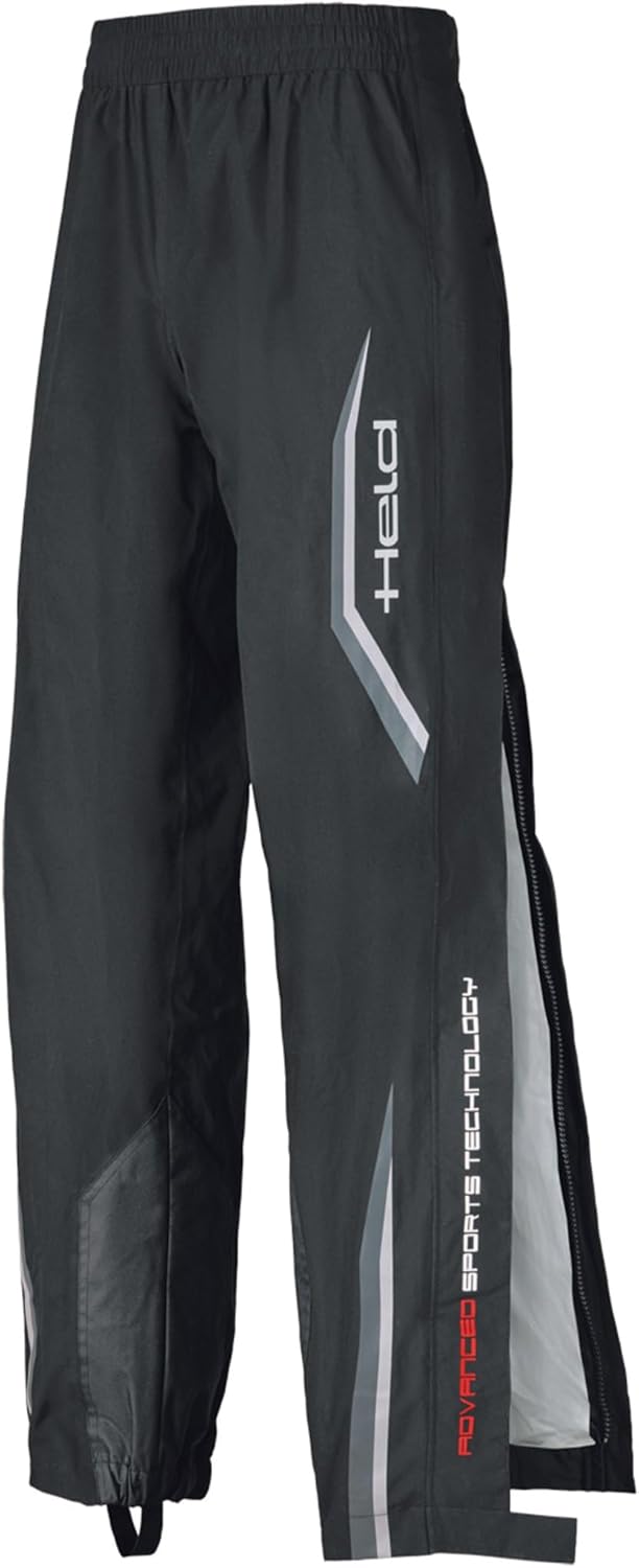 Held Rainblock Zip Base Regenhose, schwarz/grau, 2XL
