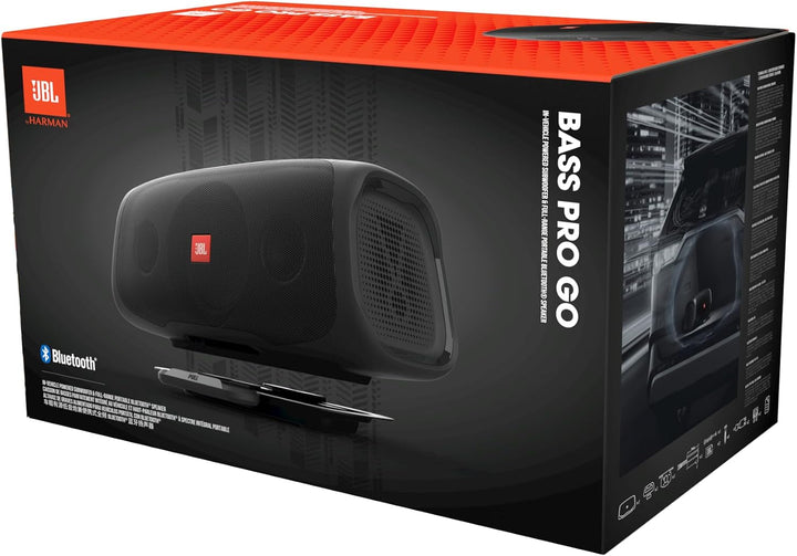 JBL BASSPRO Go - 2 in 1: Aktiv Subwoofer Auto und 200 Watt Bluetooth Party Lautsprecher in einem - E
