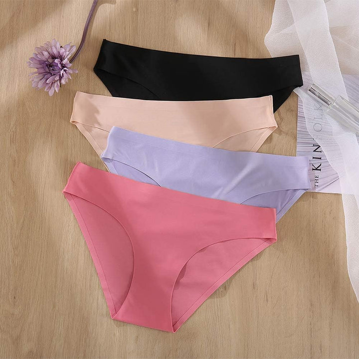 FINETOO 6er Pack Damen Seamless Slips Nahtlo Hipster Unsichtbare Unterhosen Sexy Unterwäsche Bequem